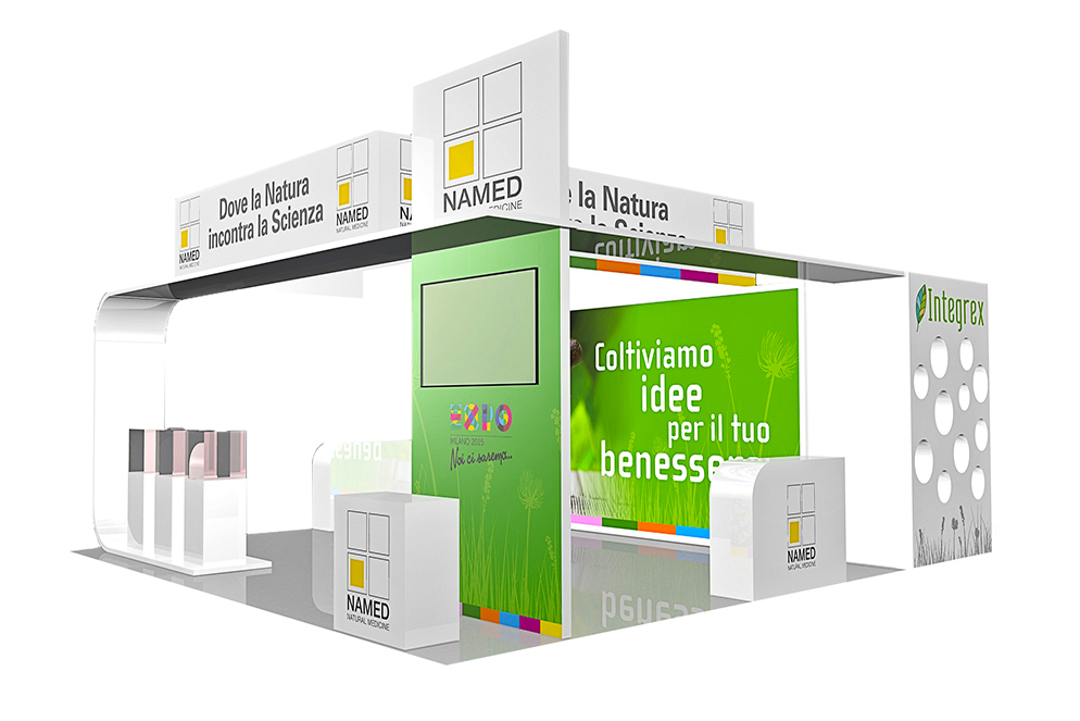 NAMED - Progetto stand a Cosmopharma 2014